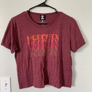 Hendrix t shirt women’s crop top